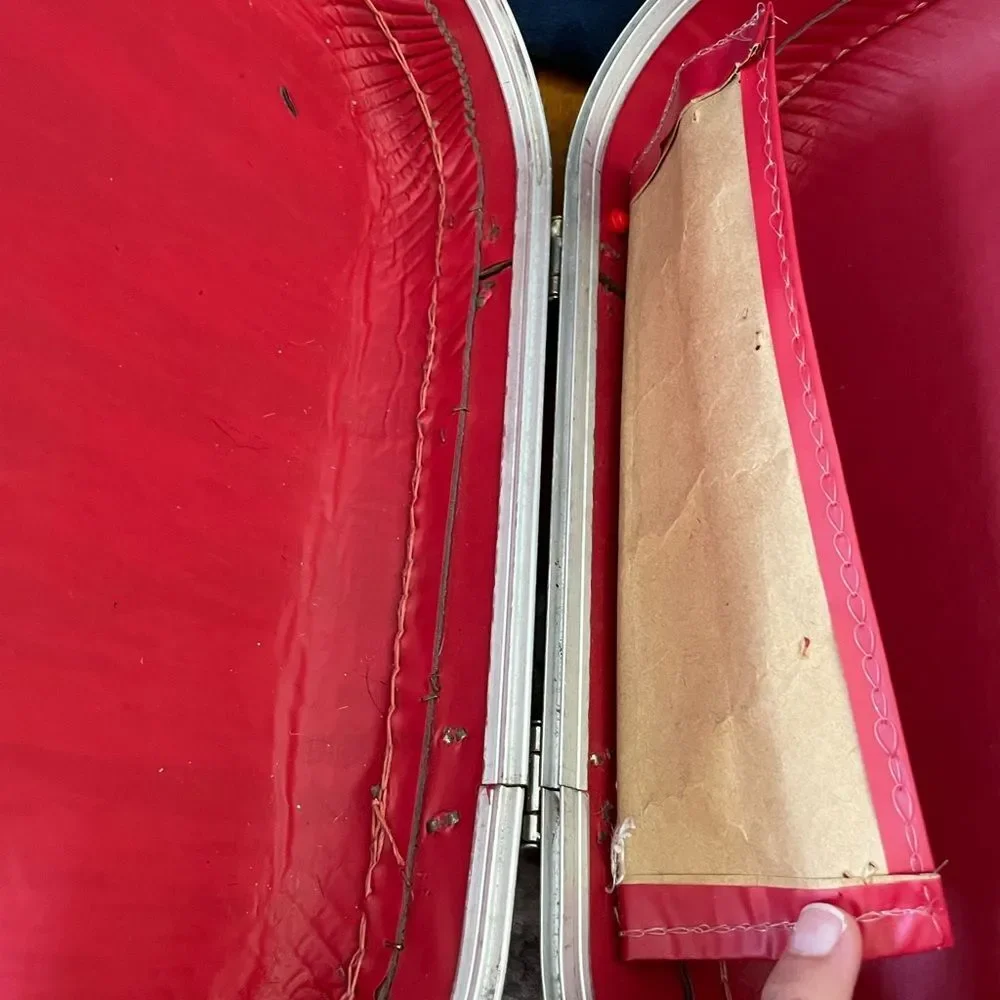 Going to grandmas vintage suitcase